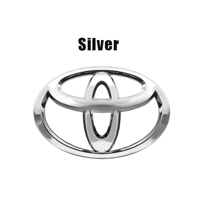 3D Car Logo Badge Toyota Front Head Grill Hood Bonnet Emblem Rear Tail Bumper Trunk For Corolla Camry RAV4 Hilux Yaris Accessory