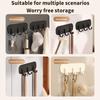 Triple Hook Kitchen and Bath Storage Hooks, Magnetic Suction Household Towels, Keys, Spatulas, Organizing Racks, No Punching, Wa