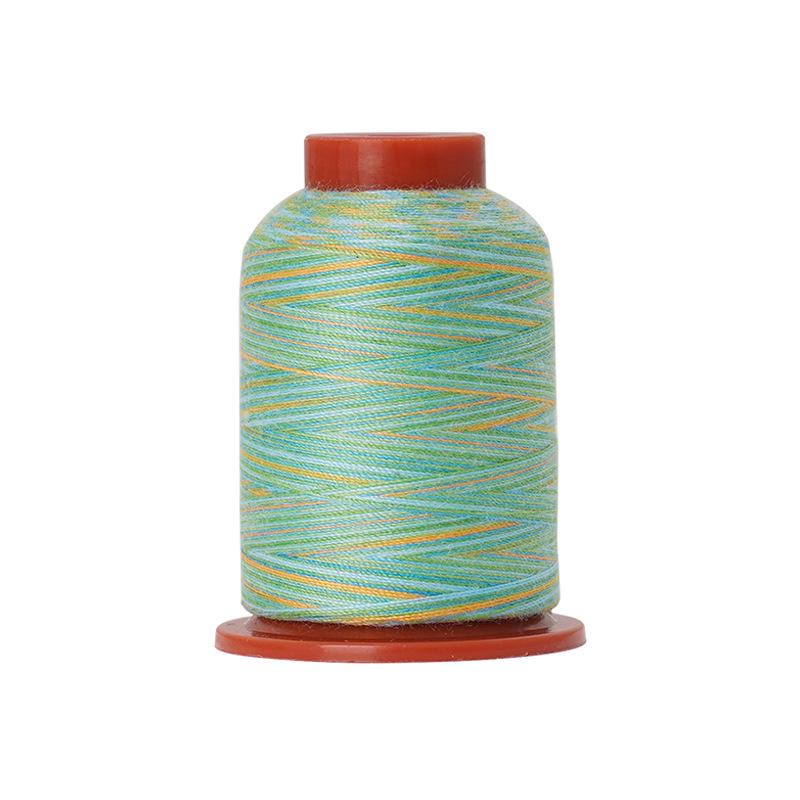 Rainbow Polyester Sewing Thread: Seven-Color Set of Small Spools for Hand Sewing.