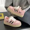 2025 весна и осень новый универсальный стиль пустоши мода повседневная толстая подошва обувь подчеркивающая стиль колледжа допамин пара