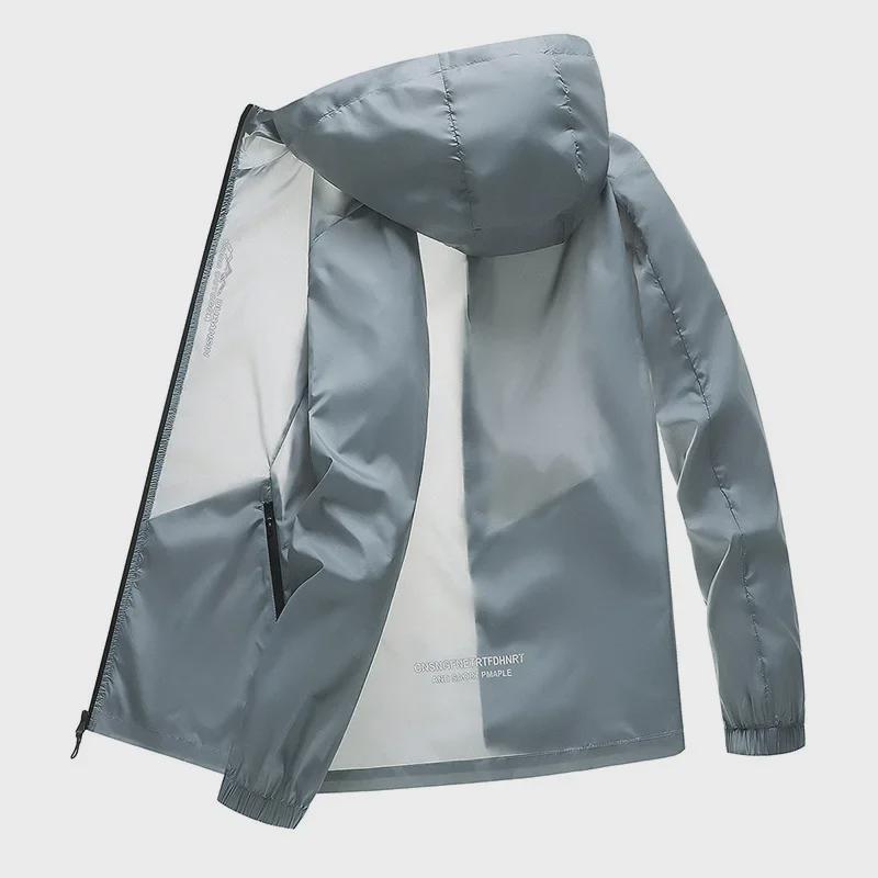 Мужская летняя куртка Ice Silk с защитой от солнца — легкая, дышащая, с длинным рукавом для рыбалки и активного отдыха