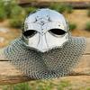 Viking Chainmail Helmet | Vandal Medusa Steel Helmet | Chainmail Hand Forged Armor Helmet | Best Gift