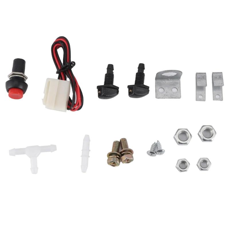 Heavy Duty 90° Wiper Assembly With Integrated Water Sprayer High Power Cleaning System for Multiple Farm Vehicle Models