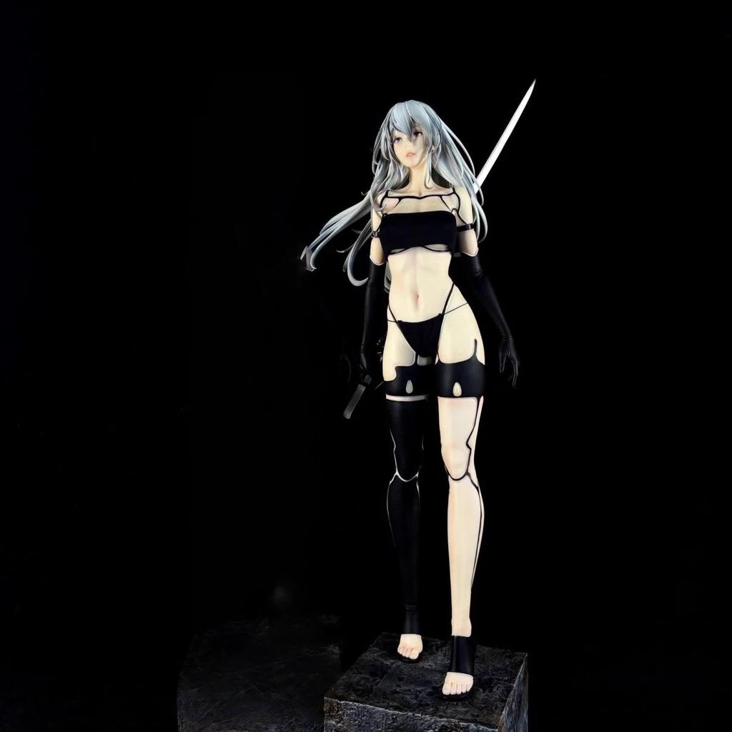 В наличии Nier: Автомата A2 Издание 'Боевые Повреждения' 1/4 50см Статуя Фигурка Статуя Бутик Настольные Украшения Декорация