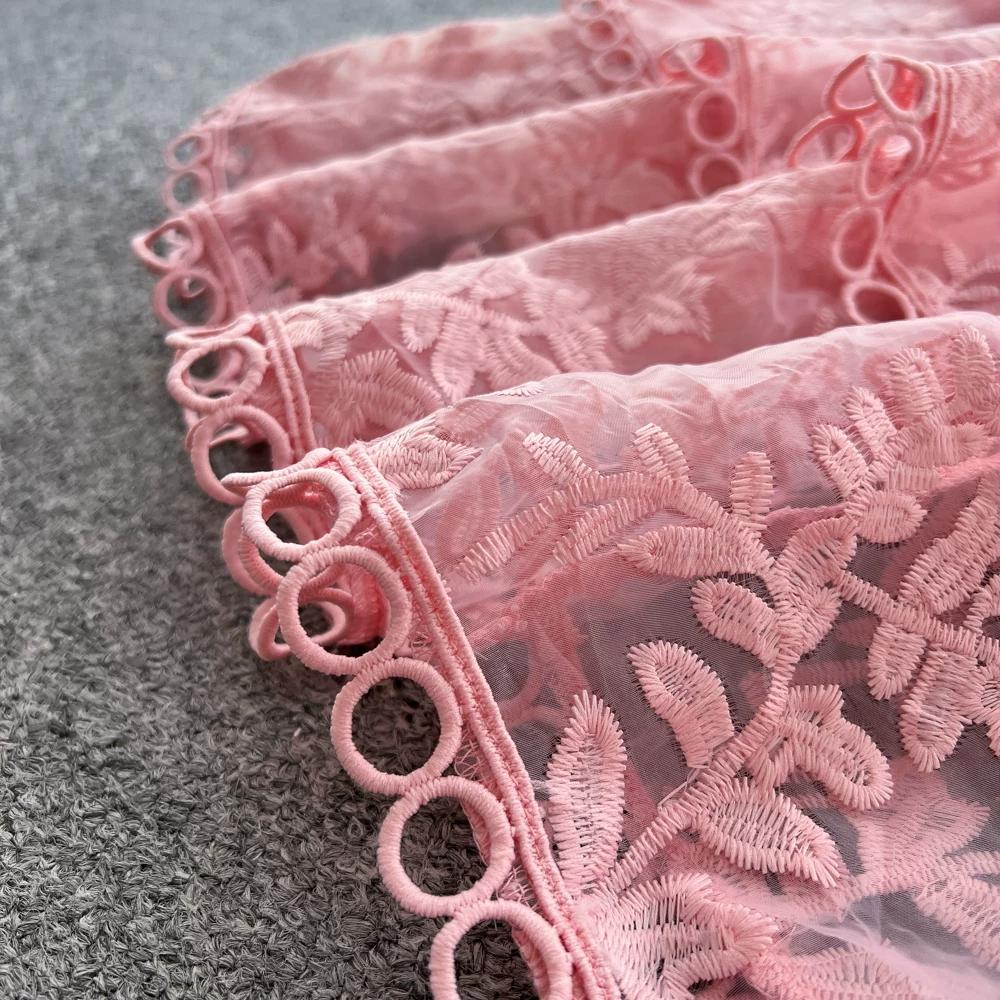 Элегантное сшитое 3D-вышитое каскадное платье для выпускного вечера, женское, с круглым вырезом, короткими рукавами, высокой талией, пэчворк, рюшами, складками