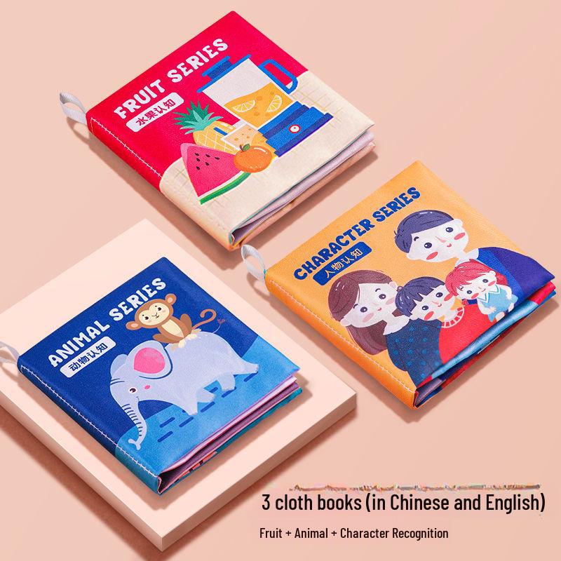 Неразрушимая детская тканевая книга для детей от 3 до 12 месяцев: 3D, Звук, Игрушка для раннего развития
