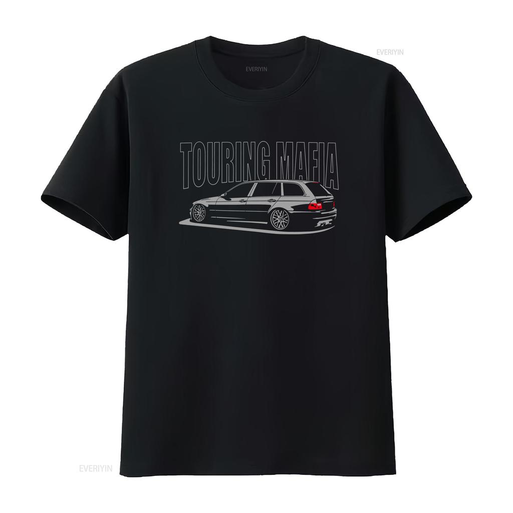 Stylish E46 Touring Mafia Estate Station Wagon Print T Shirt For Car Enthusiasts Vintage Slightly Comfortable Versatile
