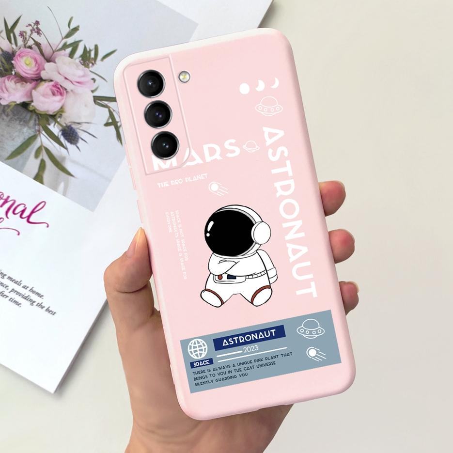 Чехол для Samsung Galaxy S22 Plus 5G Милые Астронавты Мультяшная Обложка Мягкий ТПУ Чехол для Телефона Для Samsung S22 Ultra S 22 S22+ Задняя Крышка