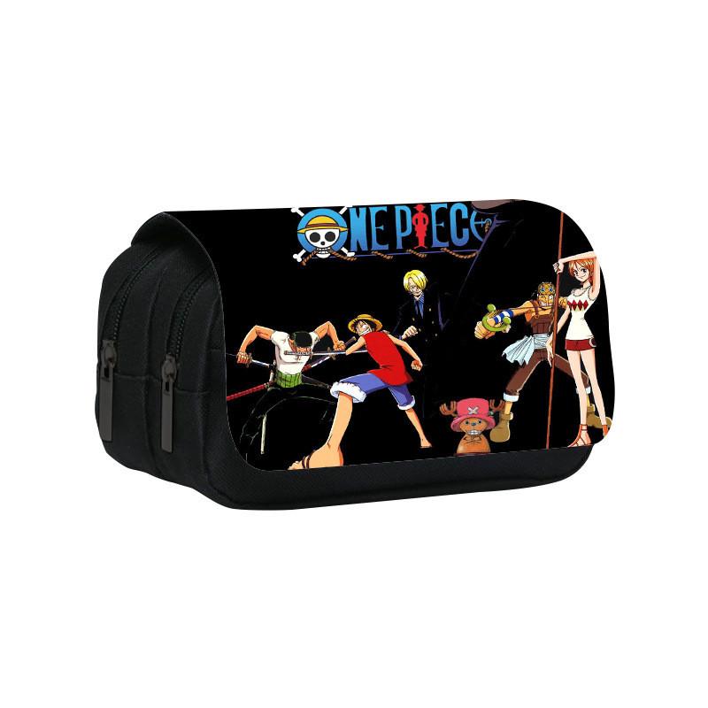 One Piece Large Capacity Double Layer Stationery Bag With Durable Nylon Material