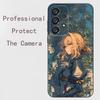 V-Фиолетовый E-Эвергарден Чехол для телефона Samsung Galaxy A91,A80,A73,A72 ,A71,A53A52,A32 ,A31A22,A21s,A20,Черный Чехол