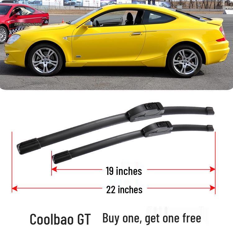 Compatible Zhonghua Huachen Coolbao GT 2007 Original Rubber Boneless Wiper Blade
