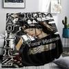 1PC Custom Name Tom Kaulitz Patterned Flannel Blanket Suitable For All Seasons for Home Decor Warmth and Comfort Gifts Holiday Present -HE221