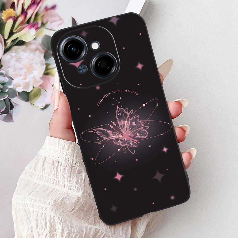 6.67'' For Tecno Spark Go 1 Case Pop 9 Cover Cute Cat Cartoon Fashion Butterfly Boy Girl Back Cover For Tecno Pop 9 Phone Case
