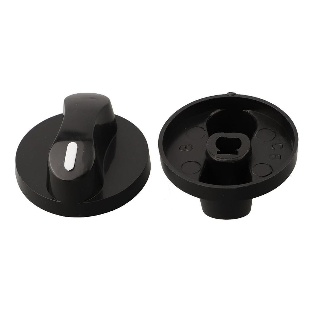 Gas Stove Control Knobs 8mm Hole Plastic 2PCS for Easy Installation