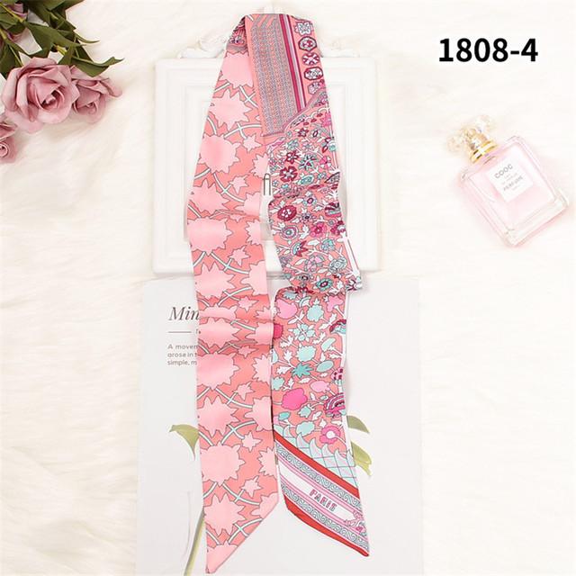 Brand Horse Bag Scarf 2024 New Design Wow Women Luxury 100% Silk Scarf Fashion Headwear Skinny Hair Scarves Neckerchief