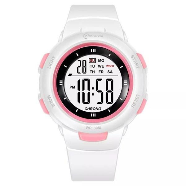 LED Light Unisex Student Sports Digital Urethane Fashion Electronic Wristwatch