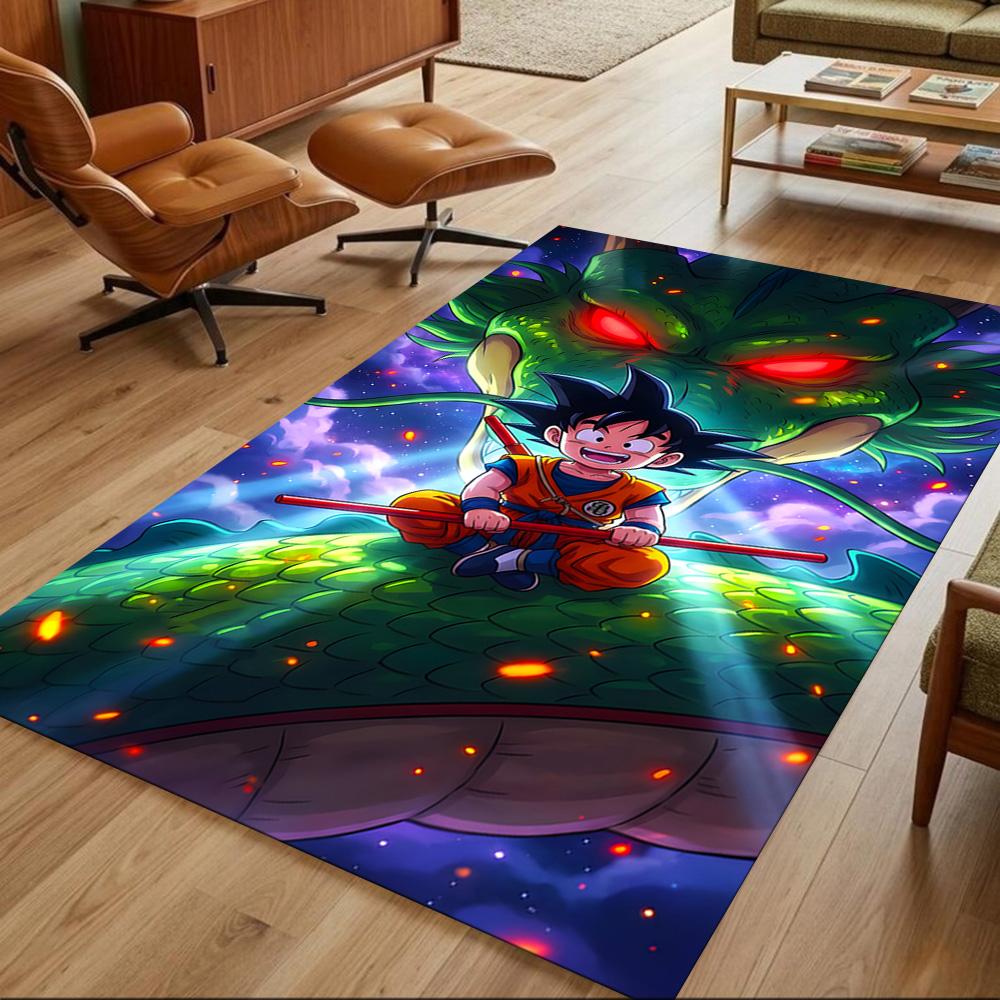 Super Saiyan Energy Blast Non-Slip Home Carpet Design for Office Decor Living Room Bedroom Gift