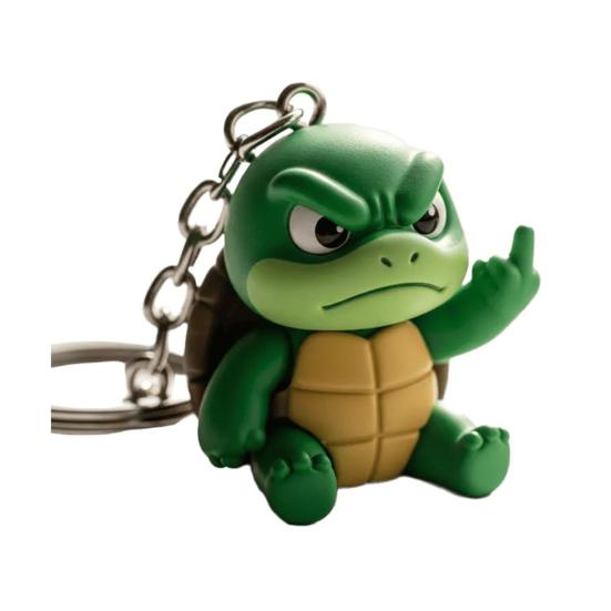 Middle Finger Animal Keychain Wolf Cow Pig Tiger Elephant Shape