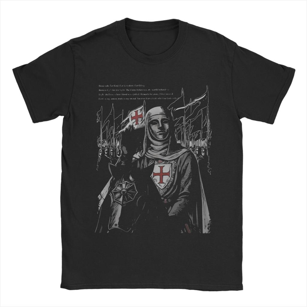King Baldwin IV Of Jerusalem T-Shirt Summer Trendy Cool T Shirts Adult Pure Cotton Crewneck Oversized Tees Short Sleeves Tshirt
