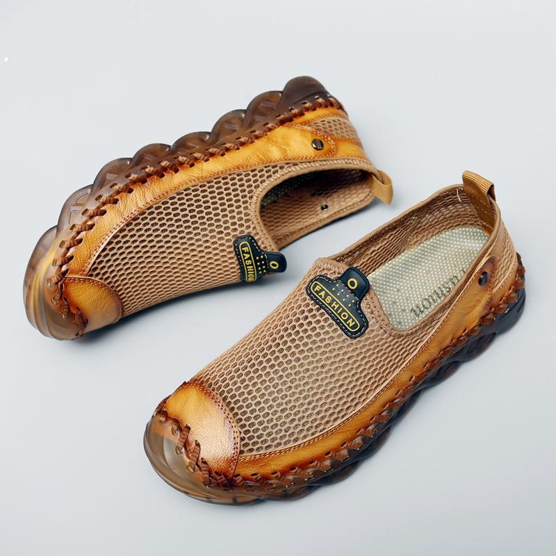 Men Mesh Sneakers breathable lightweight upper cushioned non slip sole For Walking Travel Daily Summer Sport Comfortable Wear