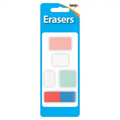 Tiger Stationery Ластик с разными дизайнами (Пакет из 5)