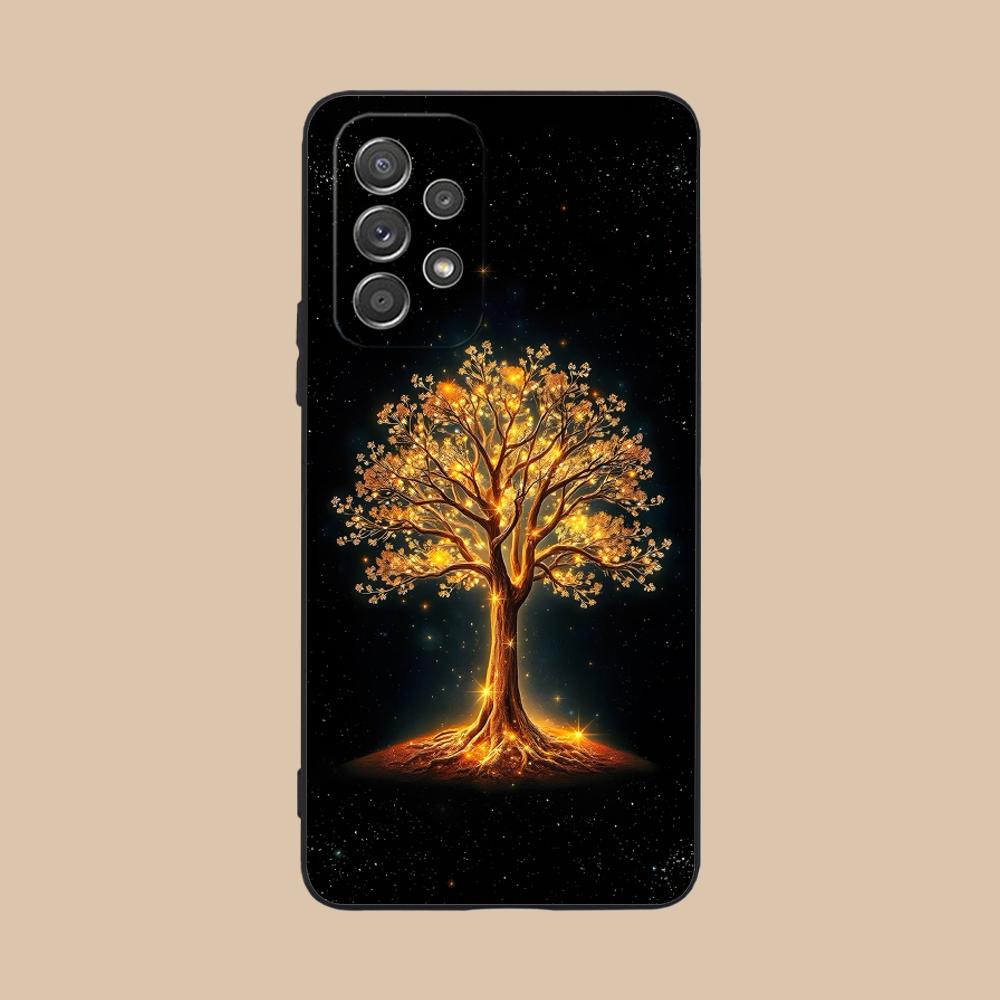 Чехол для мобильного телефона 'Древо Жизни Мира' для Samsung Galaxy M55 54 42 35 34 33 32 23 22 15 14 13 12 F55 5G Цветной Чехол Чехол Красивый