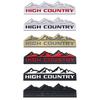 3D Металлическая Наклейка на Кузов Автомобиля HIGH COUNTRY Подходит Для Внедорожников Wrangler Raptor Fj Prado, Hanlan