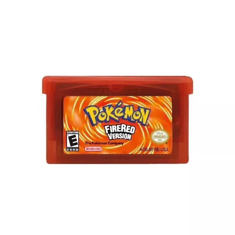 Классический набор картриджей для GBA с изображением культовых покемонов в ярких цветах