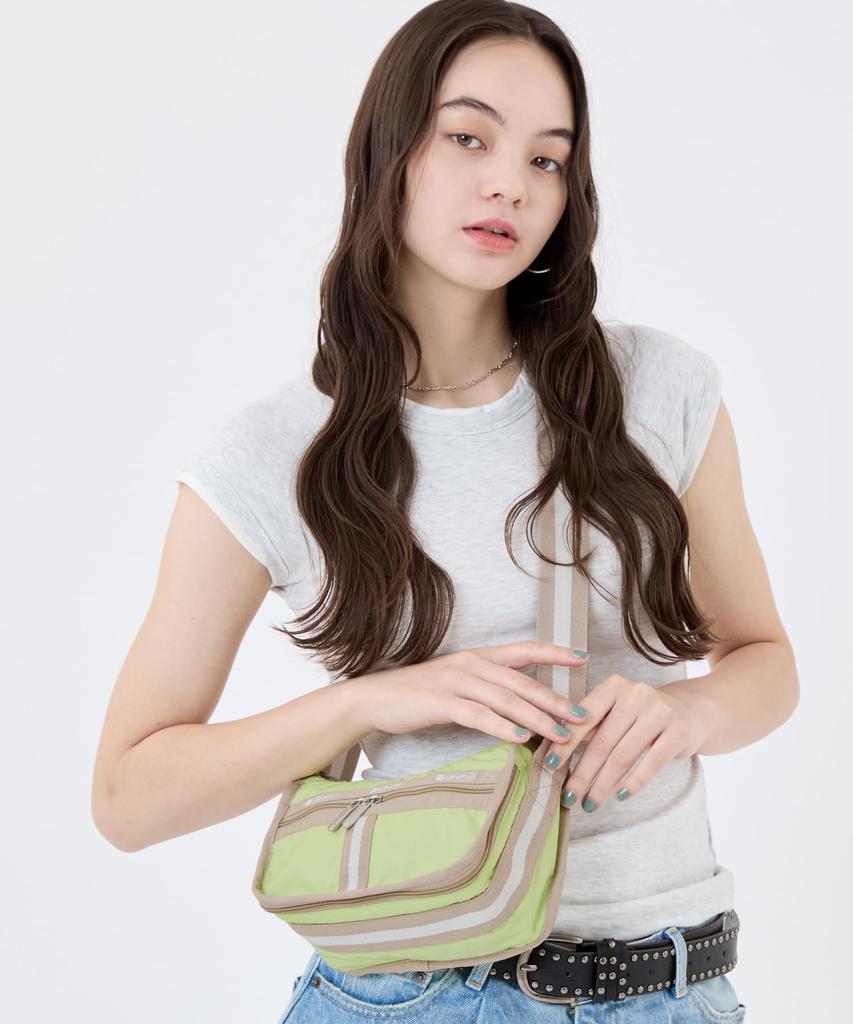 Сумка через плечо МАЛЕНЬКАЯ ЕЖЕДНЕВНАЯ СУМКА 1010 Spectator Lime Bone [LeSportsac] [Официальный] / / /