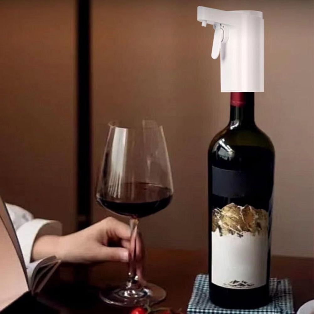 Adjustable Flow Electric Liquor Pump Built-in Rechargeable Battery Beverage Pourer Party Scene