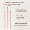 3Pcs/Set Fine Nail Art Liner Brush Set for UV Gel Polish Thin Detail Painting Professional Nail Design Tools