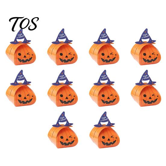 Wizard Hat Themed Party Favor Boxes 10 Pcs Halloween Paper Candy Boxes, Cute Pumpkin Ghost Favors Treat Holder for Favors, Kids Trick or Snacks,