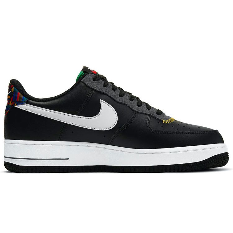 Nike Мужские кроссовки Air Force 1 07 LV8 Live Together, Play Together черные темно-серые сосново-зеленые DC1483-001