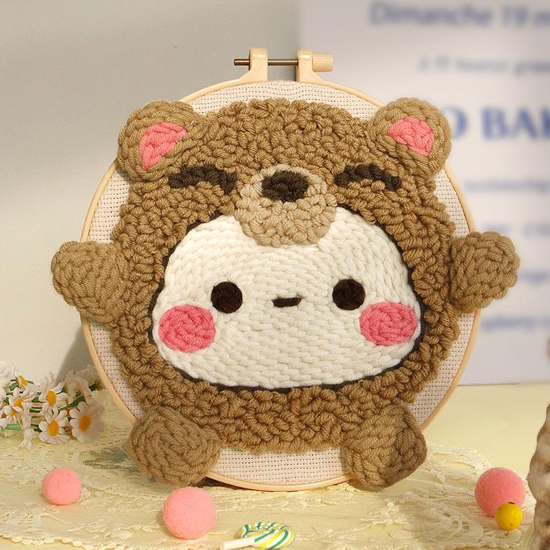 Набор для вышивания русской гладью своими руками: Набор шерстяной живописи "Орнамент для пары"