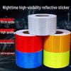 Флуоресцентная светоотражающая защитная лента: Широкая 5-15 см, Предупредительная полоса против столкновений