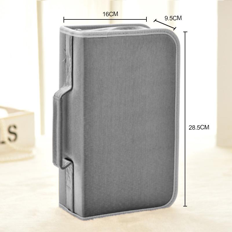 Сумка для хранения 128 CD/DVD Blu-ray дисков из мерсеризованной ткани