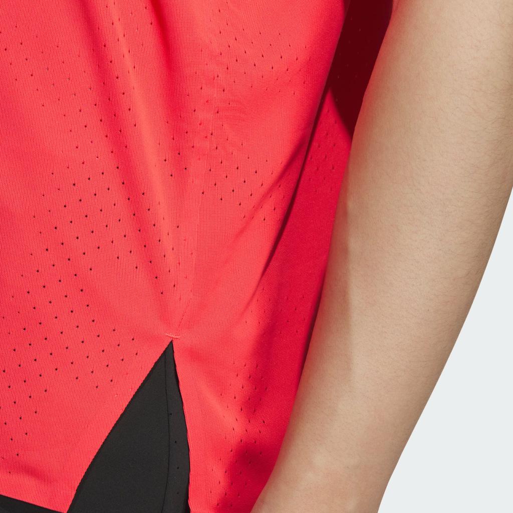 Adidas Climacool Ess Tank Top Quick Dry Cool Running Slim Fit Sports Vest Unisex Tops Bright-Red Dark-Silver-Gray JZ2151