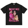 2026 New NICKI MINAJ Printed Cotton Y2K Tshirt Summer Men and Women Fashion Retro and Comfortable Short Sleeved Shirt Unisex