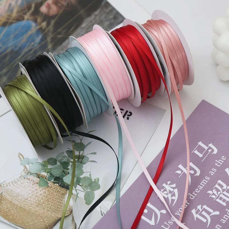0,3 см двухсторонняя полиэстеровая лента для самостоятельной упаковки подарков и аксессуаров для волос