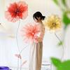 Hollow Design Artificial Flower 3D Large Silk Mesh Flower Giant Silk Flower Window Display