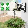 2 Pcs Hanging Plant Bracket Wall Hanging Hook 10 Inches Iron Plant Hanger Wall Plant Hanger for Garden Lantern Light Bird Feeder