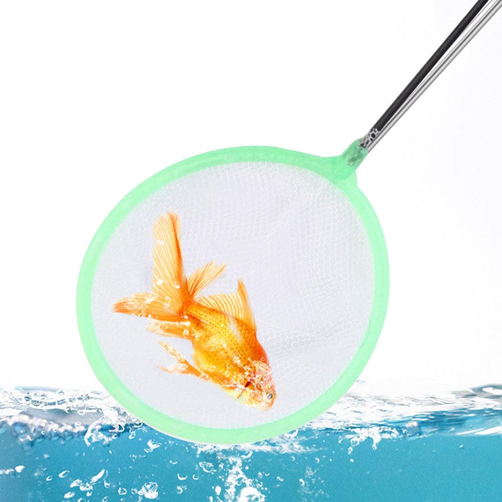 20Pcs Aquarium Net Small Size Fish Tank Cleaning Tool Soft Safe Mesh Widened Thickened Handle for Catching Shrimp Fish