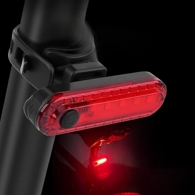 Usb Bicycle Charging Tail Light Waterproof Outdoor Riding Equipment Cob High Brightness Safety Warning Light Mountain Bike Tail Light