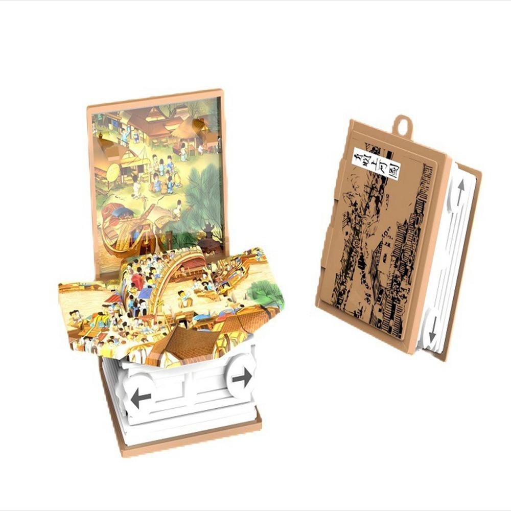 Party Favors 3D Books Keychain Toys Mini Dinosaurs Figures Book Fashion 3D Dinosaur Toys