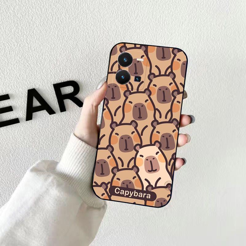 Чехол для телефона с изображением капибары для VIVO Y53S Y33S Y01 Y22S Y31 Y21 Y70 Y21S Y72 Y51 Y35 Y76 V21 V2023 V21E V20 SE