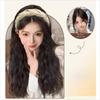 Clip in Half Headband Wig Korean Style Long Wavy Curly  Hair Wide Knit Headband Wig  Party