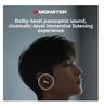 2025  New Monster MQT52 TWS Wireless Bluetooth 5.4 Headset HIFI Stereo Music Gaming Earphones Talking Noise Canceling Earbuds