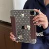 Cute Kawaii Bear IPad Case With Pen Slot Side-Attach Detachable Cover Mini 6/7 8.3 9.7 10.2 10.9 11 10/11 Gen Air Pro