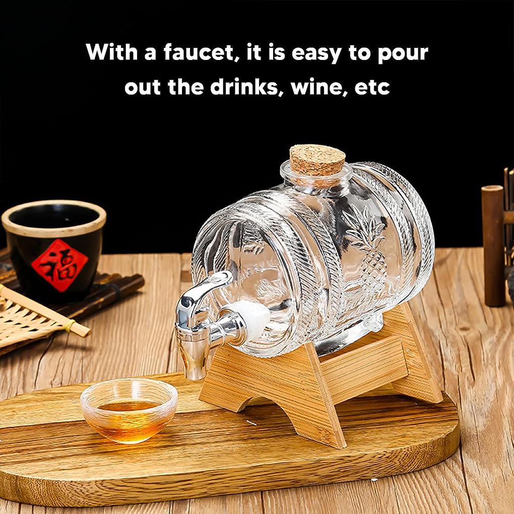 Стеклянный диспенсер для напитков для активного отдыха Прочный диспенсер для напитков Диспенсер для воды Кувшин для воды