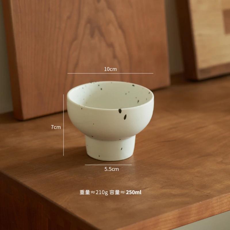 4-дюймовая ретро-керамическая миска, симпатичная миска для риса, контейнер для лапши, миска для супа, десерта, закуски, кухонная посуда, безопасная для микроволновой печи